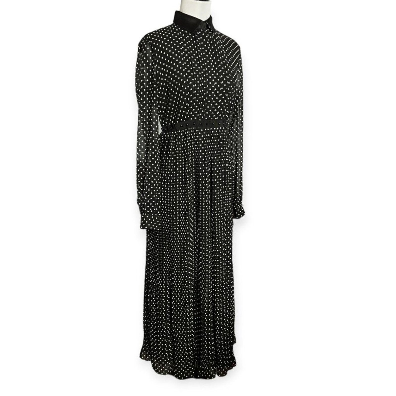 Giamba Paris Polka Dot Maxi Dress IT 42 US 6 ITALY NEW