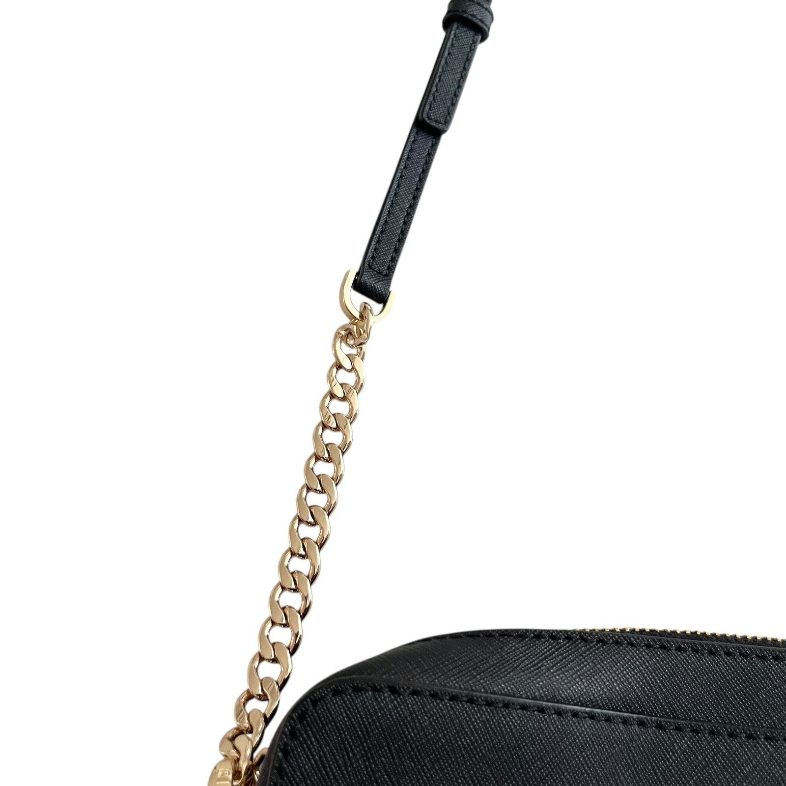 Michael Kors Michael Kors Black Jet Set Large Saffiano Crossbody Bag Size ONE SIZE - 5 Thumbnail