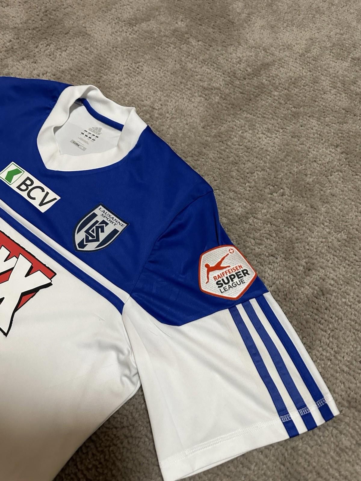 Adidas LAUSANNE SPORT 2011 2012 HOME FOOTBALL SHIRT SOCCER JERSEY Size US XL / EU 56 / 4 - 4 Thumbnail