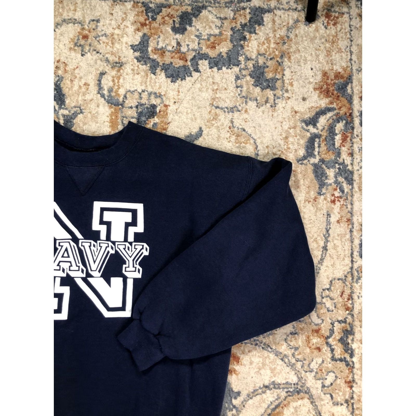 Soffe VINTAGE Soffe Navy Sweatshirt Mens Large Blue Fleece Crewneck College USA 90s Size US L / EU 52-54 / 3 - 4 Thumbnail
