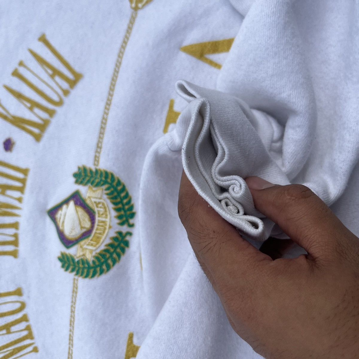 Fruit Of The Loom × Vintage VINTAGE 90s HAWAII MAUI KUAI BIG LOGO ALOHA PRINTED Size US XL / EU 56 / 4 - 7 Thumbnail