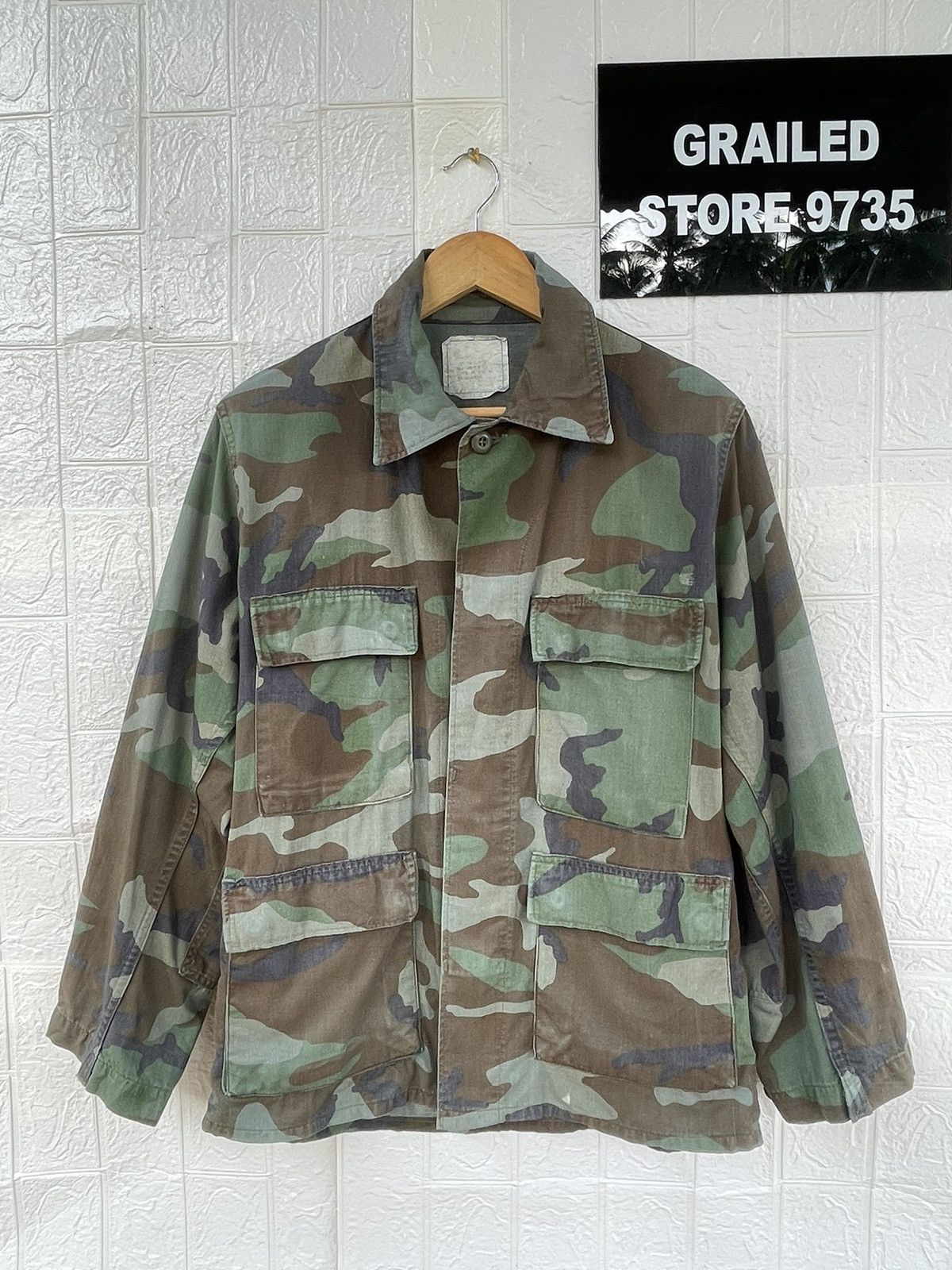 Japanese Brand Vintage Army Camo Military Jacket Size US M / EU 48-50 / 2 - 1 Thumbnail