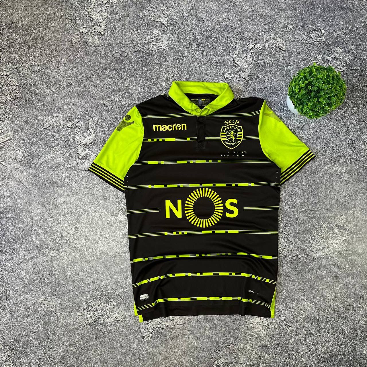Macron Sporting 2017/2018 Away Football Jersey Soccer T-Shirt Size US S / EU 44-46 / 1 - 1 Thumbnail