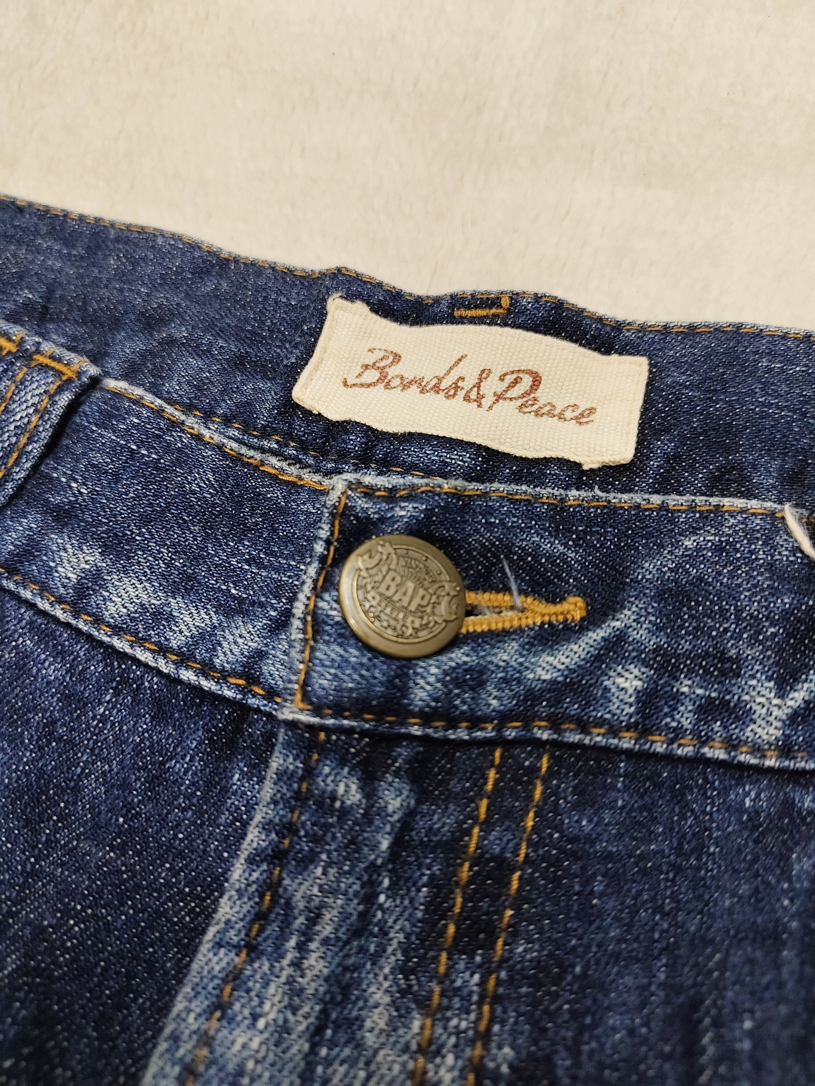 Bonds&Peace?? Punk Boro Pacthwork Hand Distressed Jeans