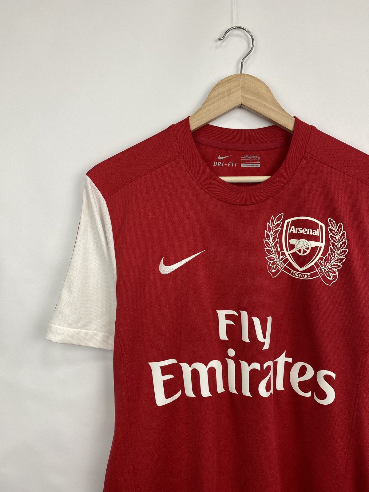 Nike 🏴󠁧󠁢󠁥󠁮󠁧󠁿 Nike Arsenal 2011 Jersey Soccer Football Shirt Rare Retro Size US S / EU 44-46 / 1 - 2 Thumbnail