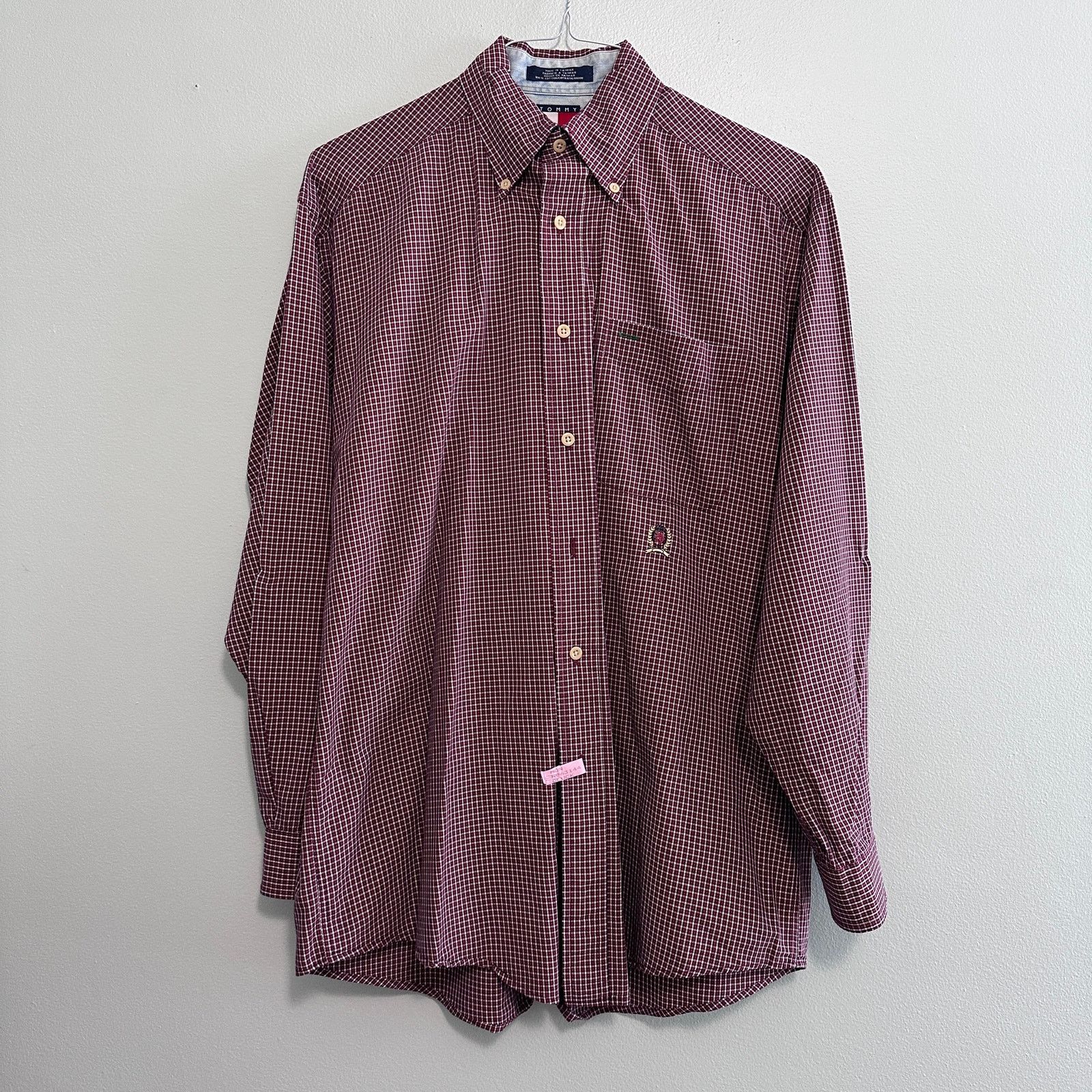 Tommy Hilfiger Vintage Tommy Hilfiger red plaid button down Size US S / EU 44-46 / 1 - 2 Thumbnail
