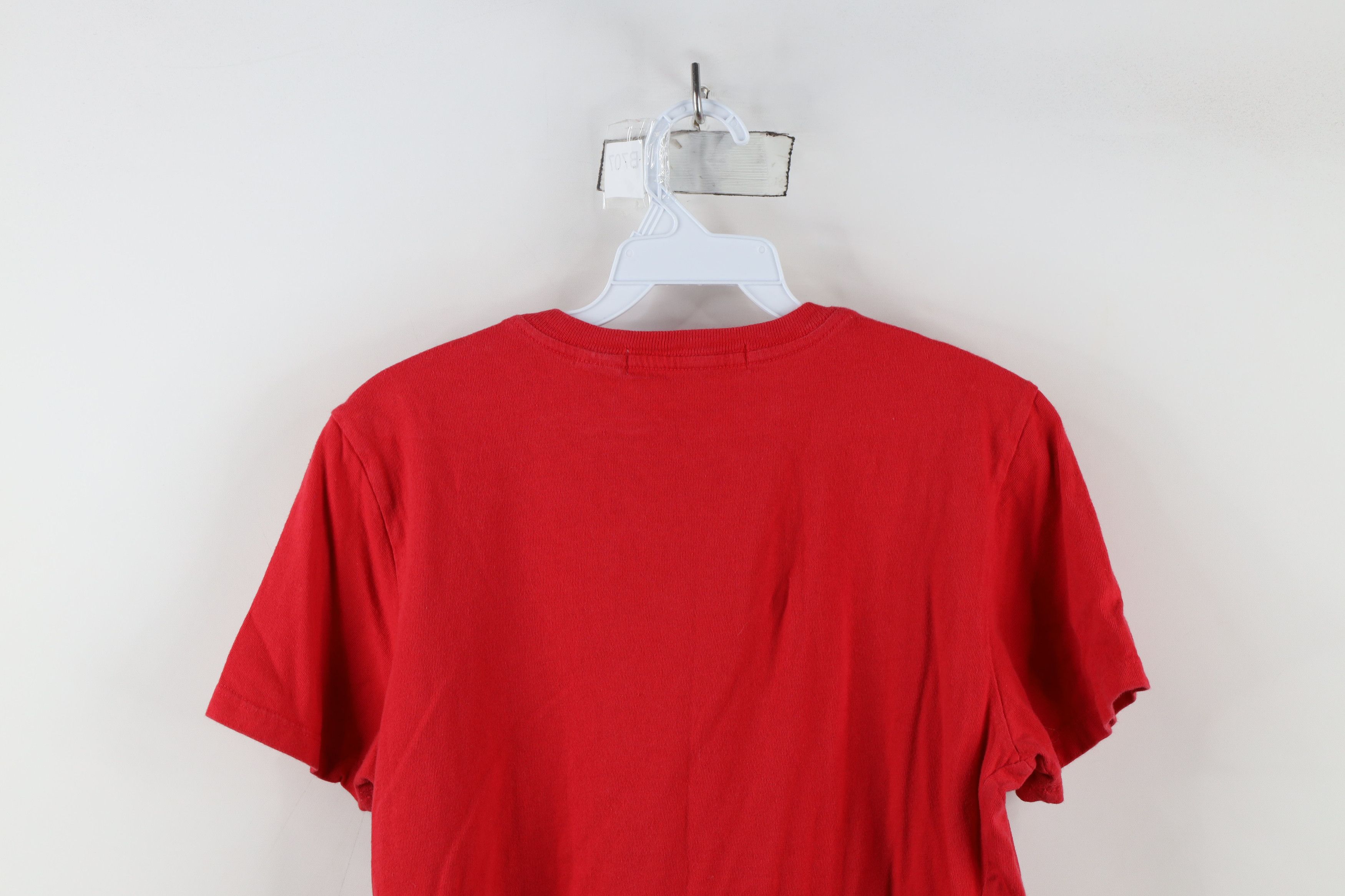 Tommy Hilfiger × Vintage Vintage 90s Tommy Hilfiger Knit Short Sleeve T-Shirt Red Size M / US 6-8 / IT 42-44 - 10 Thumbnail