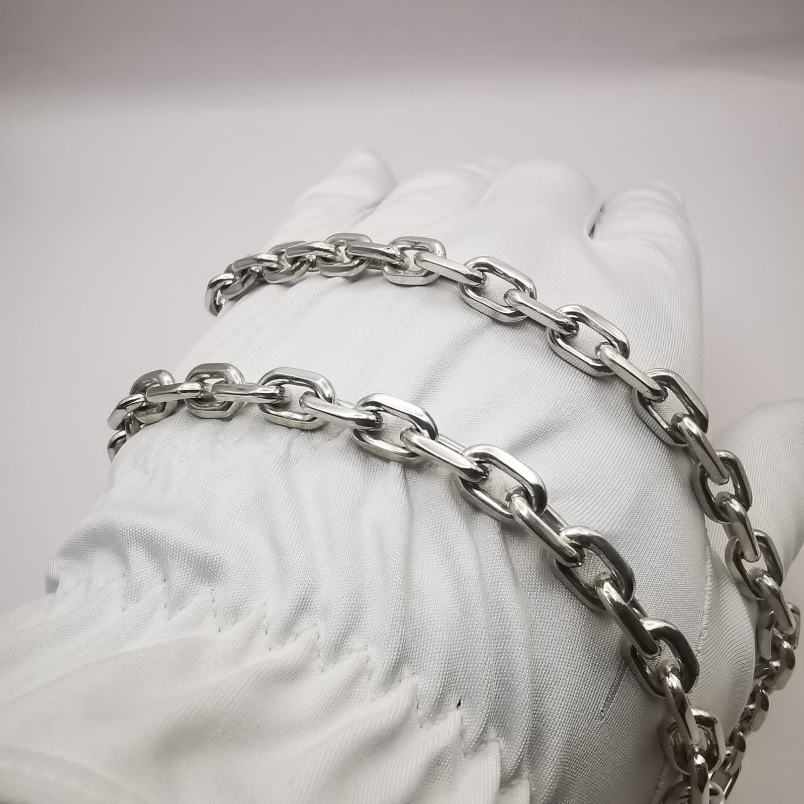 Sterling Silver Vintage 925 Sterling Silver Men's Jewelry Chain 104g Size ONE SIZE - 3 Thumbnail