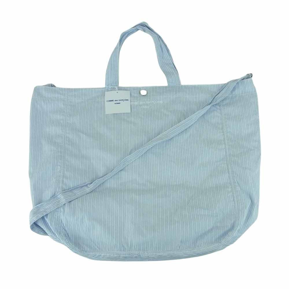 Comme des Garcons Homme Bag Cotton Stripe 2-way Tote Blue | Grailed