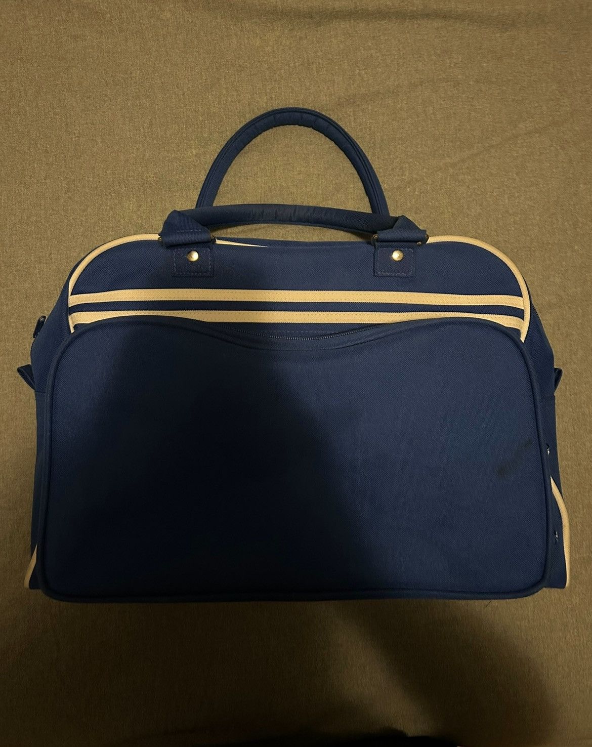 Vintage Blue white Striped duffel vintage tennis bag Size ONE SIZE - 1 Thumbnail