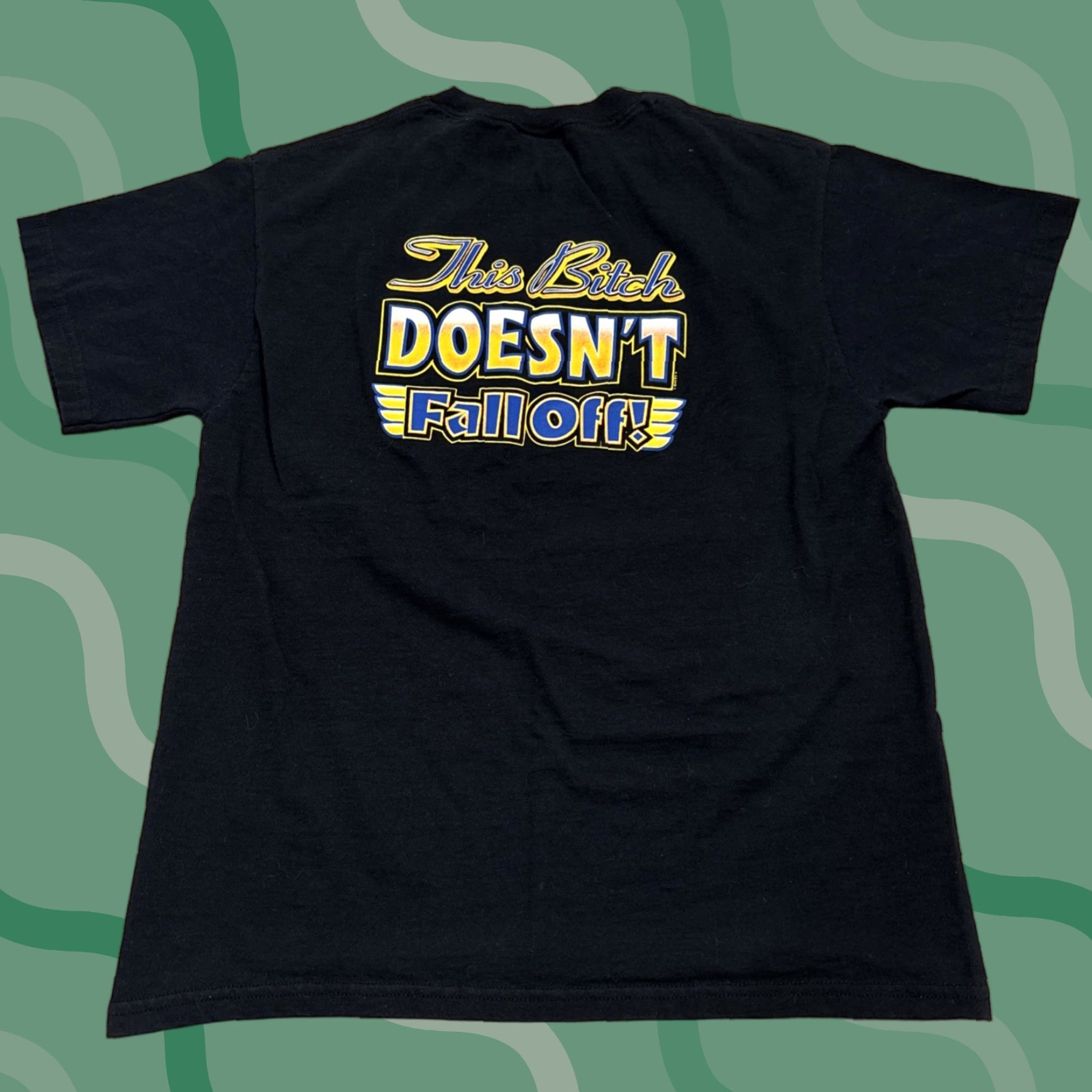Fruit Of The Loom VINTAGE Fruit of the Loom Funny Motorcycle T-Shirt Women Adult Medium Black Cycle Wear Fall Size M / US 6-8 / IT 42-44 - 1 Thumbnail