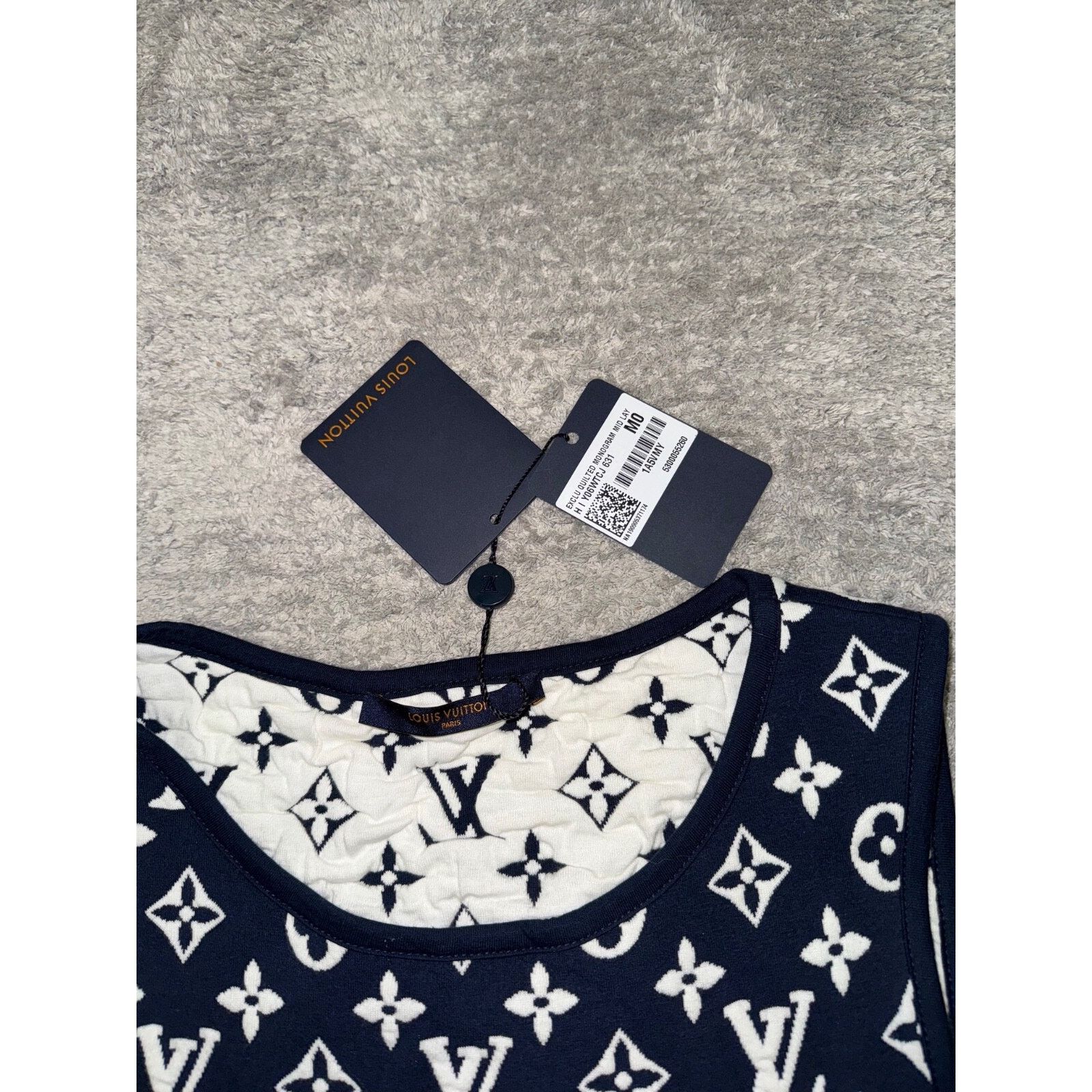 Louis Vuitton Louis Vuitton Monogram Logo Blue White Mid Layer Vest Medium Size US M / EU 48-50 / 2 - 6 Thumbnail