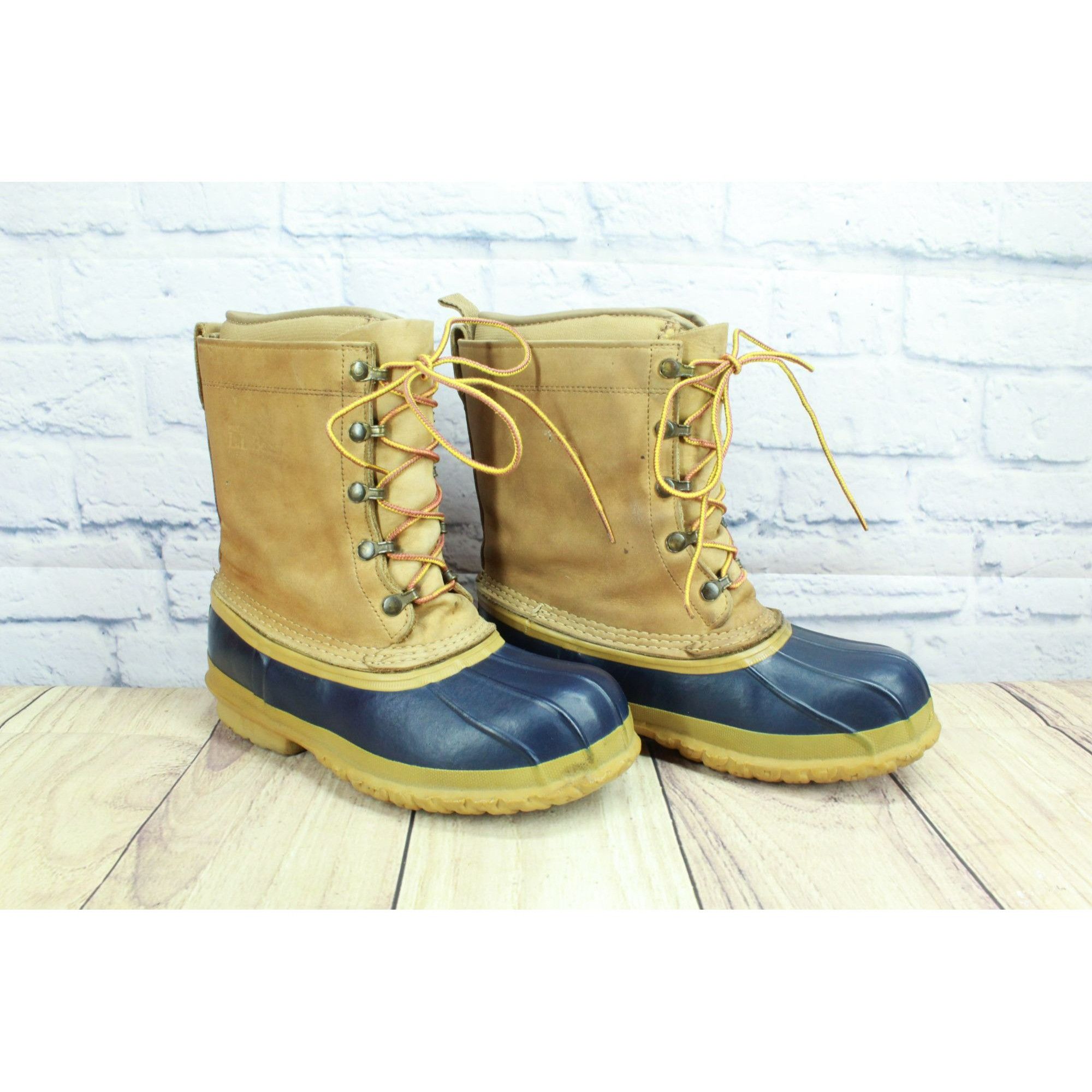 L.L. Bean × Leather × Vintage Vintage LL Bean Men's Removable Liner Mid Calf Duck Boots Size US 8 / EU 41 - 3 Thumbnail