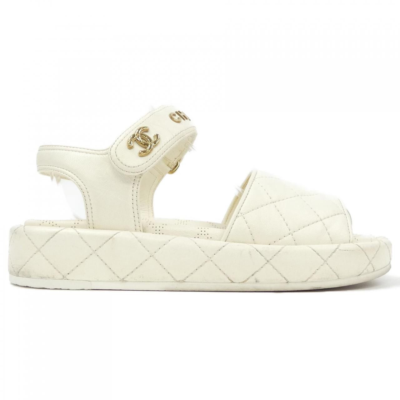 Chanel Chanel Chanel Iridescent Lambskin Metal Sandals Leather Shoes G45430B15279 DUTY FREE for USA Size ONE SIZE - 1 Thumbnail