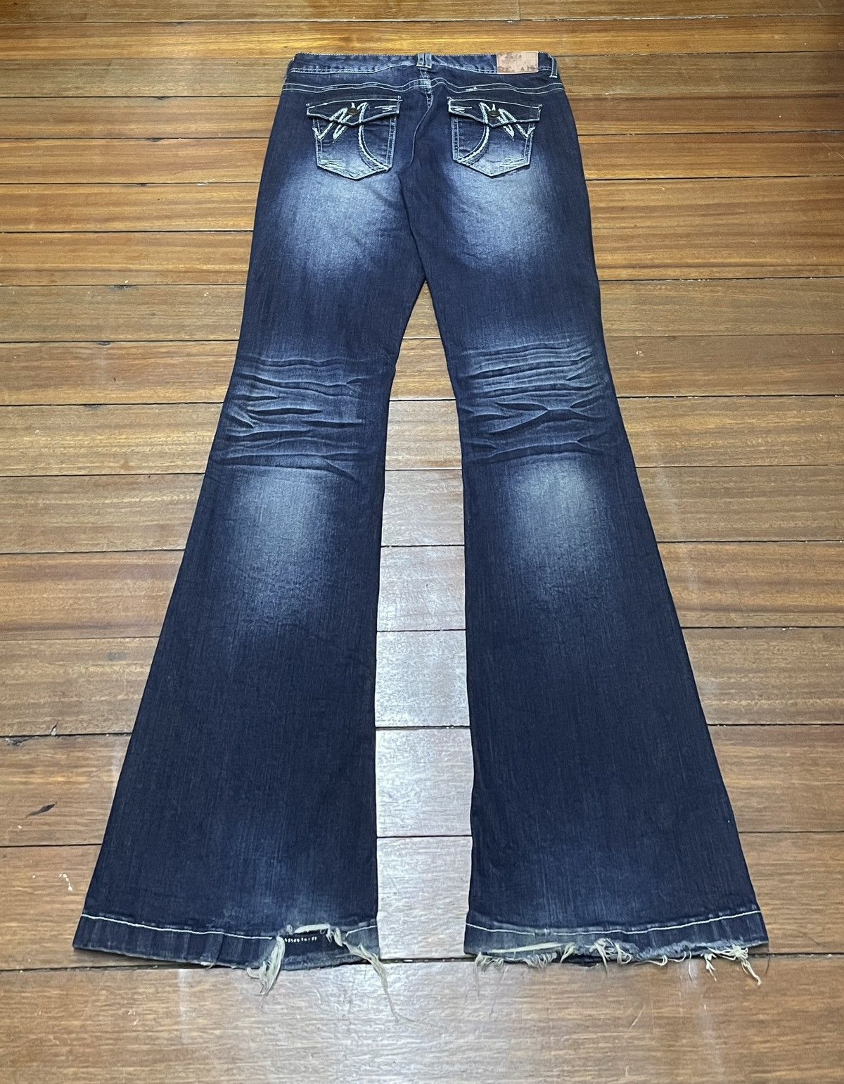 If Six Was Nine × Japanese Brand × Vintage Very Rare Vintage Japanese Brand Maurices Flared Jeans 2000s Size US 31 - 2 Thumbnail