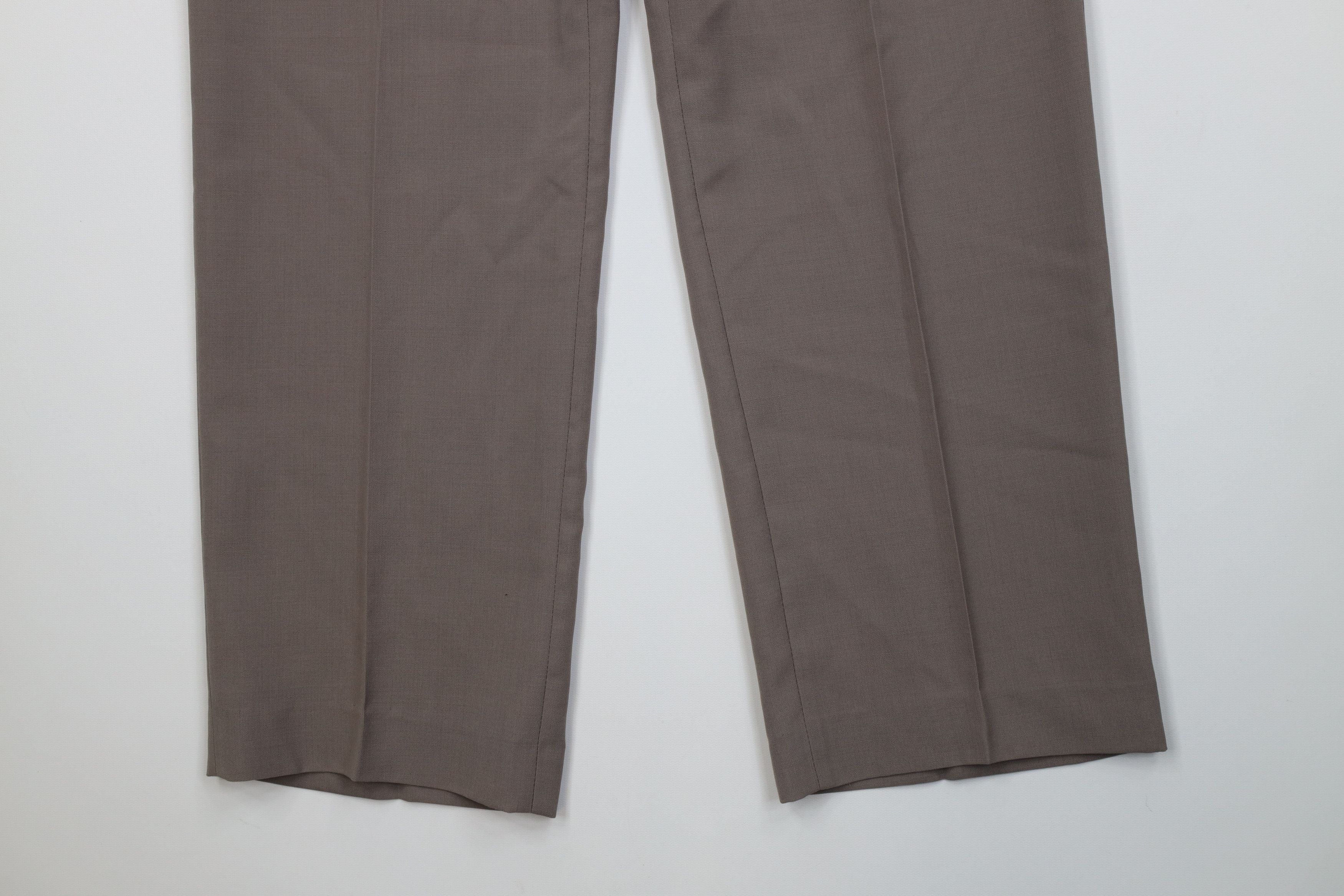 Vintage Vintage 70s Streetwear Blend Knit Wide Leg Chino Pants USA Size US 32 / EU 48 - 4 Thumbnail