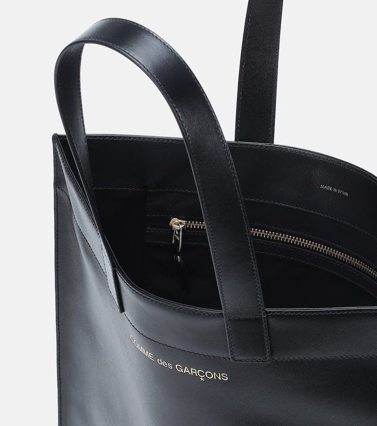 Comme des Garcons × Comme des Garcons PLAY Comme Des Garçons Leather Tote Bag Size ONE SIZE - 2 Thumbnail
