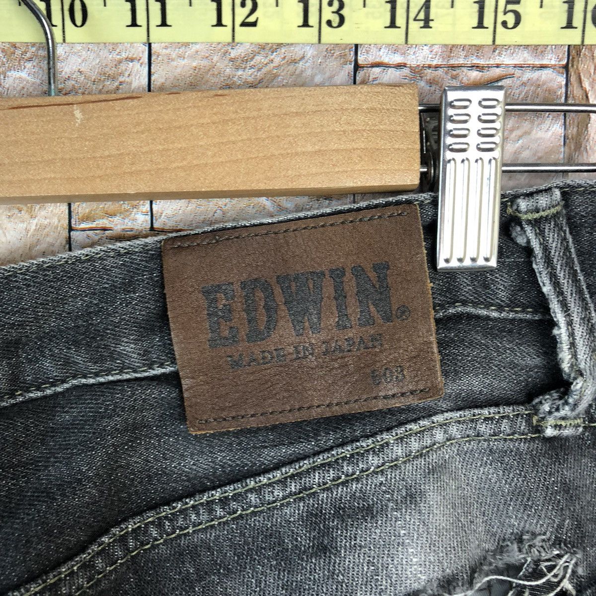Edwin Edwin Black Denim vintage ripped distressed Pants #7598 Size US 34 / EU 50 - 17 Thumbnail