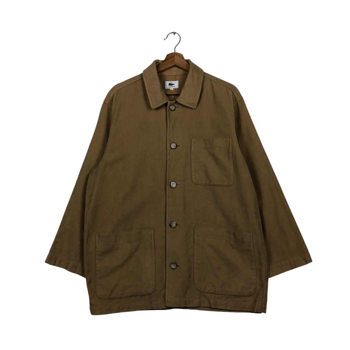 Japanese Brand 🔥VINTAGE CHORE WORKER JACKET LACOSTE DUCK CANVAS Size US M / EU 48-50 / 2 - 3 Thumbnail