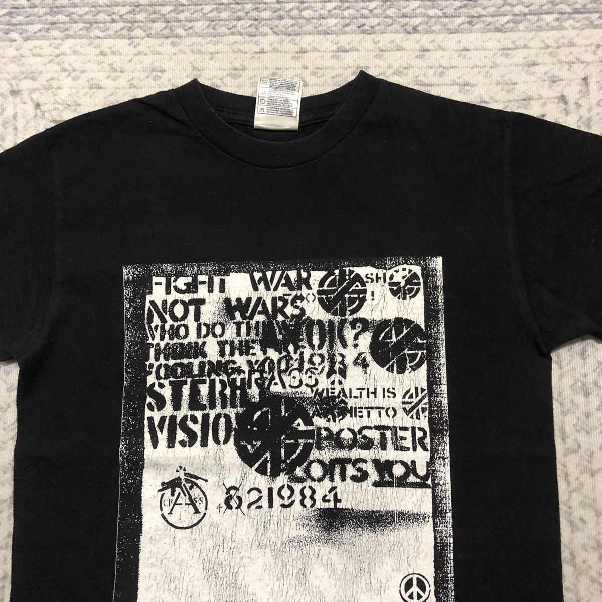 Band Tees × Vintage Very Rare Distressed Vintage Crass Band Punk Tees Size US XXS / EU 40 - 2 Thumbnail