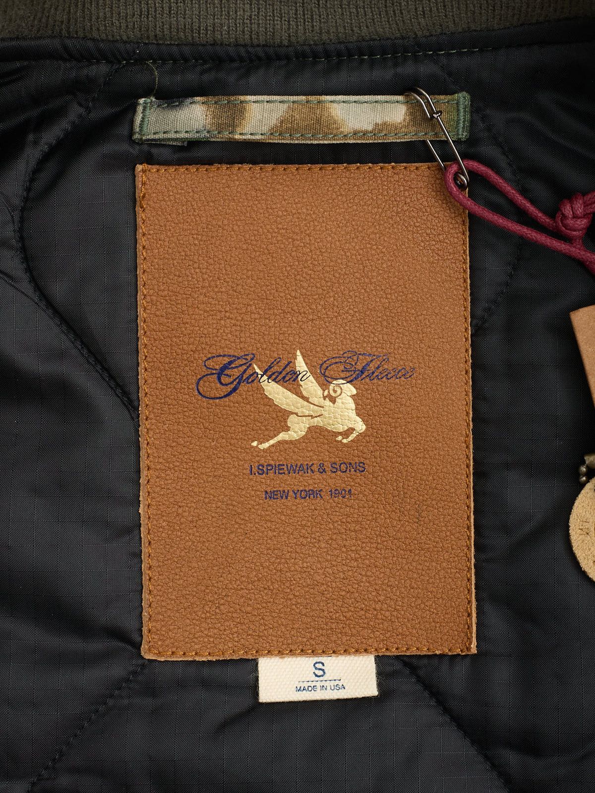 I. Spiewak And Sons SPIEWAK & SONS Golden Fleece Camo Cotton Nylon Bomber Jacket Size US S / EU 44-46 / 1 - 8 Thumbnail