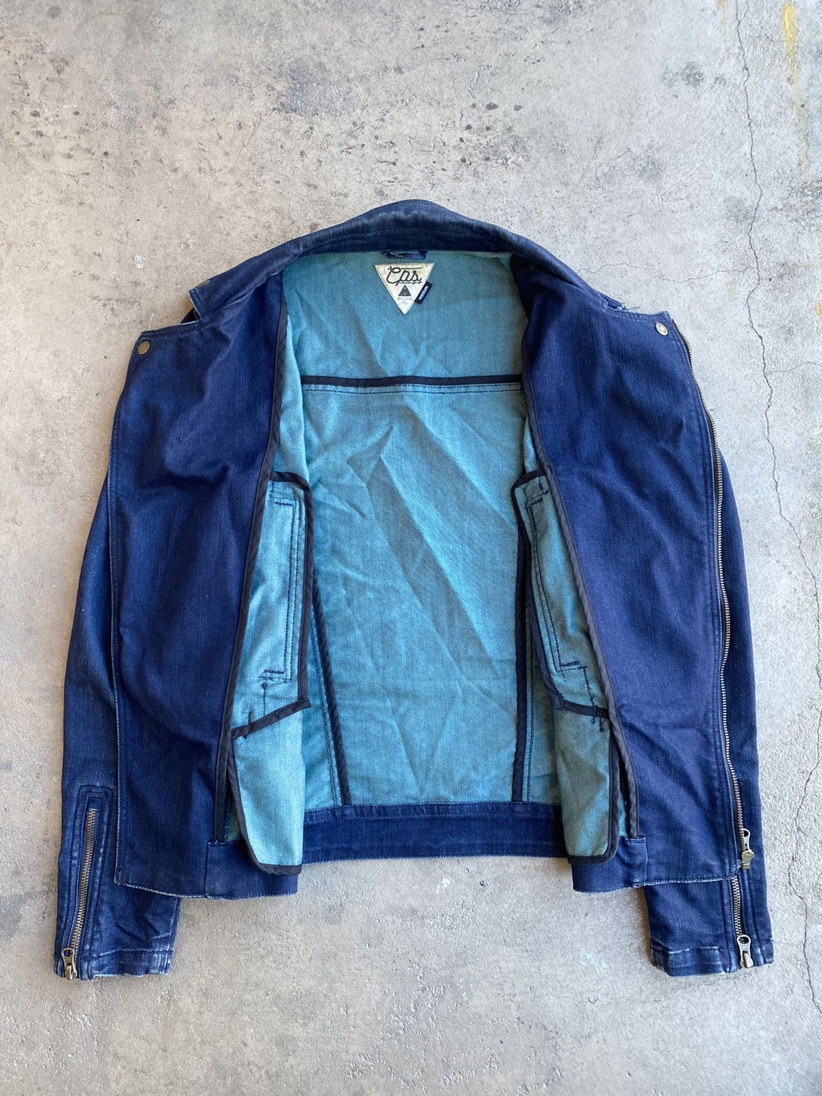 Japanese Brand × Vintage vintage denim jacket jeans multi zip cropped fit Size US M / EU 48-50 / 2 - 5 Thumbnail
