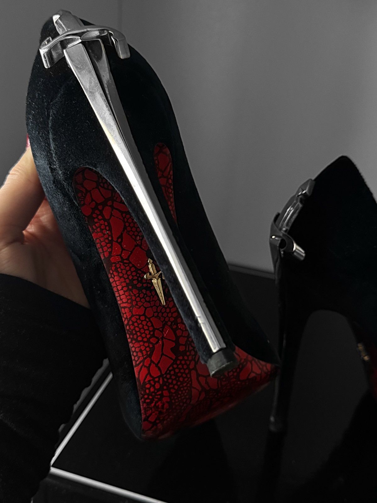 Paciotti Cesare Paciotti Dagger Heels Size US 7 / IT 37 - 3 Thumbnail