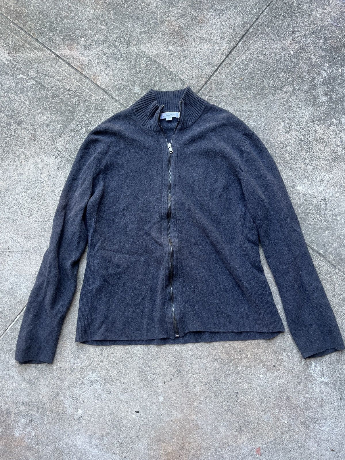 K-Two Studios KTWO Dyed Zip Knit Charcoal | Grailed