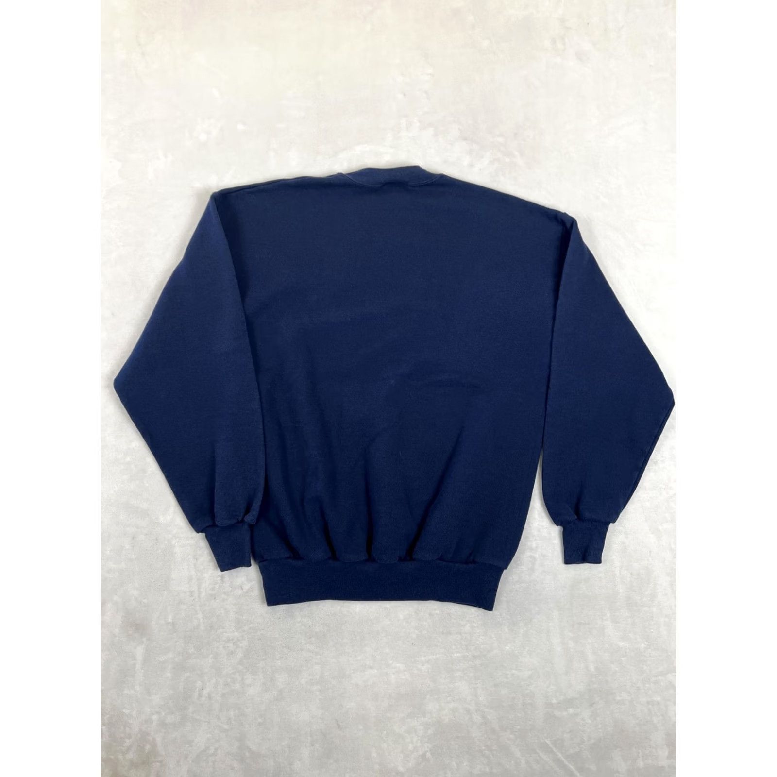 Vintage VINTAGE Locker Line Russell Blue Blank Sweatshirt Mens L Fleece Crewneck 90s Size US L / EU 52-54 / 3 - 7 Thumbnail