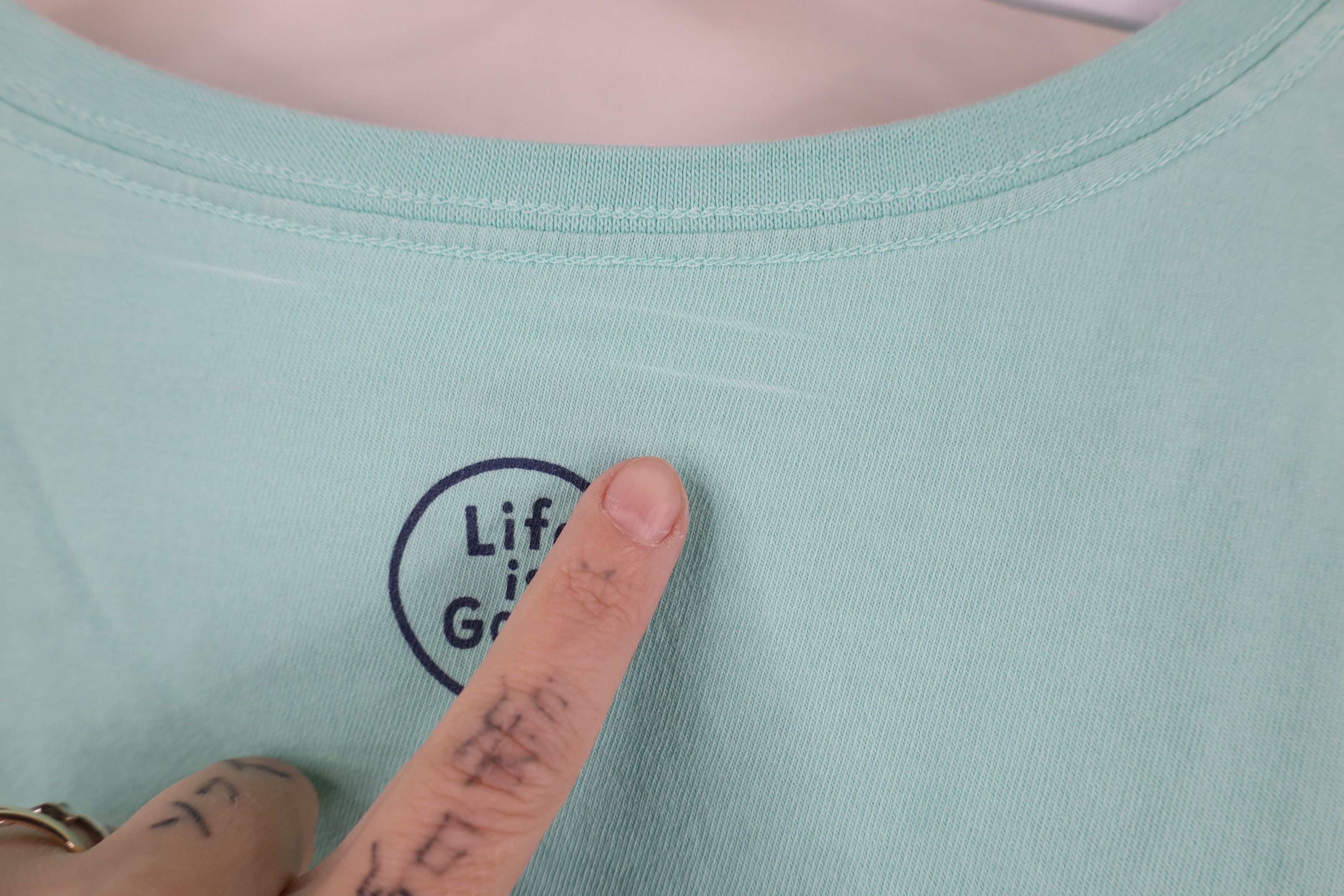 Life is Good Life Is Good Get Lost Let Found Book Nature T-Shirt Teal Size M / US 6-8 / IT 42-44 - 11 Thumbnail