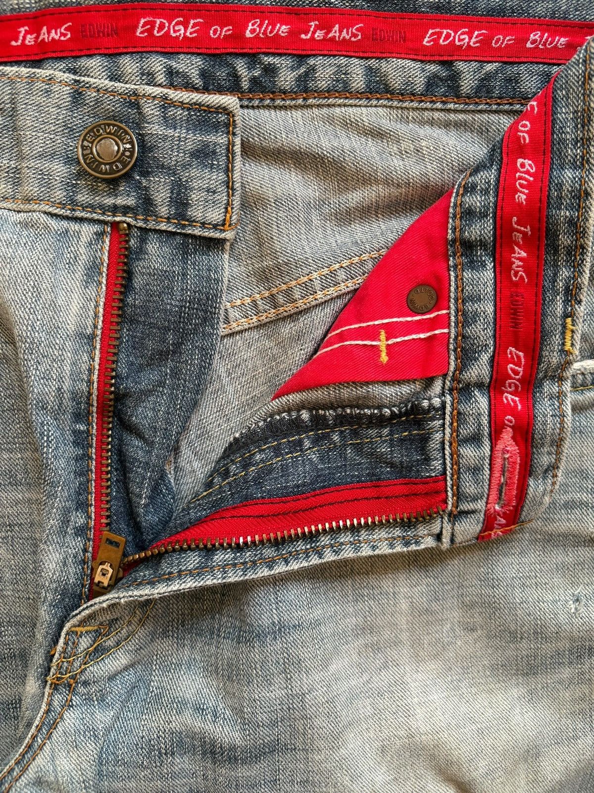 Edwin SALES🔥Vintage Japanese Edwin 503 Mud Wash Loose Baggy Jeans Size US 35 - 9 Thumbnail