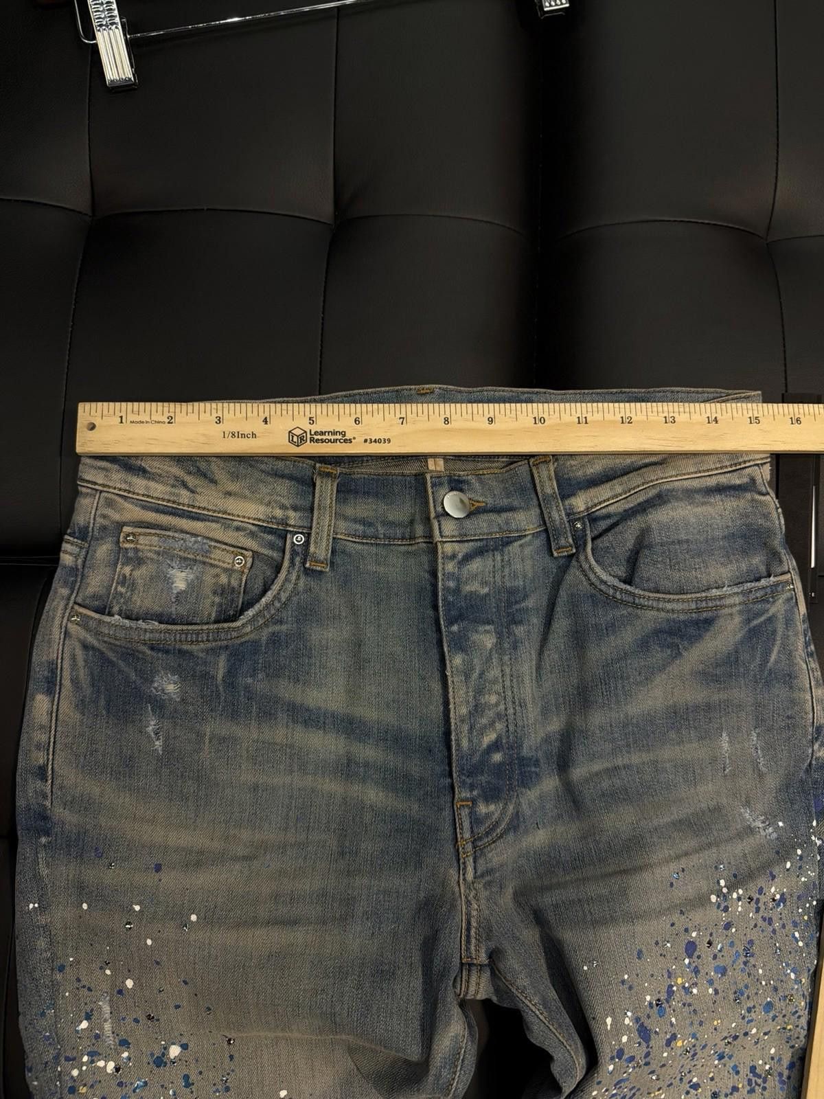 Amiri Size 32 Amiri Blue Crystal Painter Jeans 100% Authentic NEW Size US 32 / EU 48 - 8 Thumbnail
