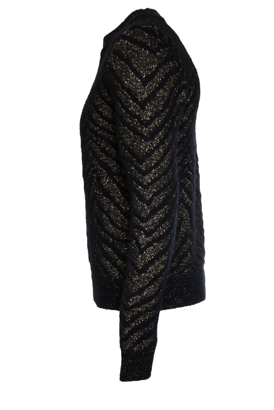 Saint Laurent Paris Saint Laurent, 2018 black and gold jacquard crewneck Size US L / EU 52-54 / 3 - 2 Thumbnail