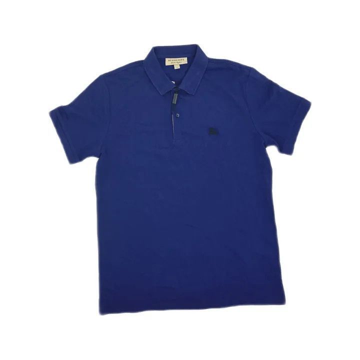 Burberry Burberry Burberry Blue Logo Print Short Sleeve Polo-2507 Size US M / EU 48-50 / 2 - 2 Thumbnail