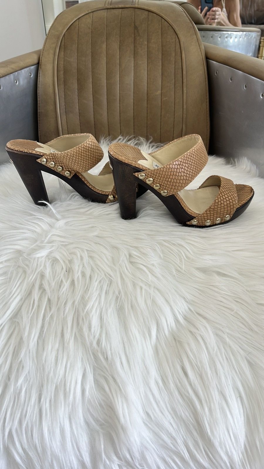 Jimmy Choo Jimmy Choo, snake skin heels Size US 6 / IT 36 - 1 Thumbnail
