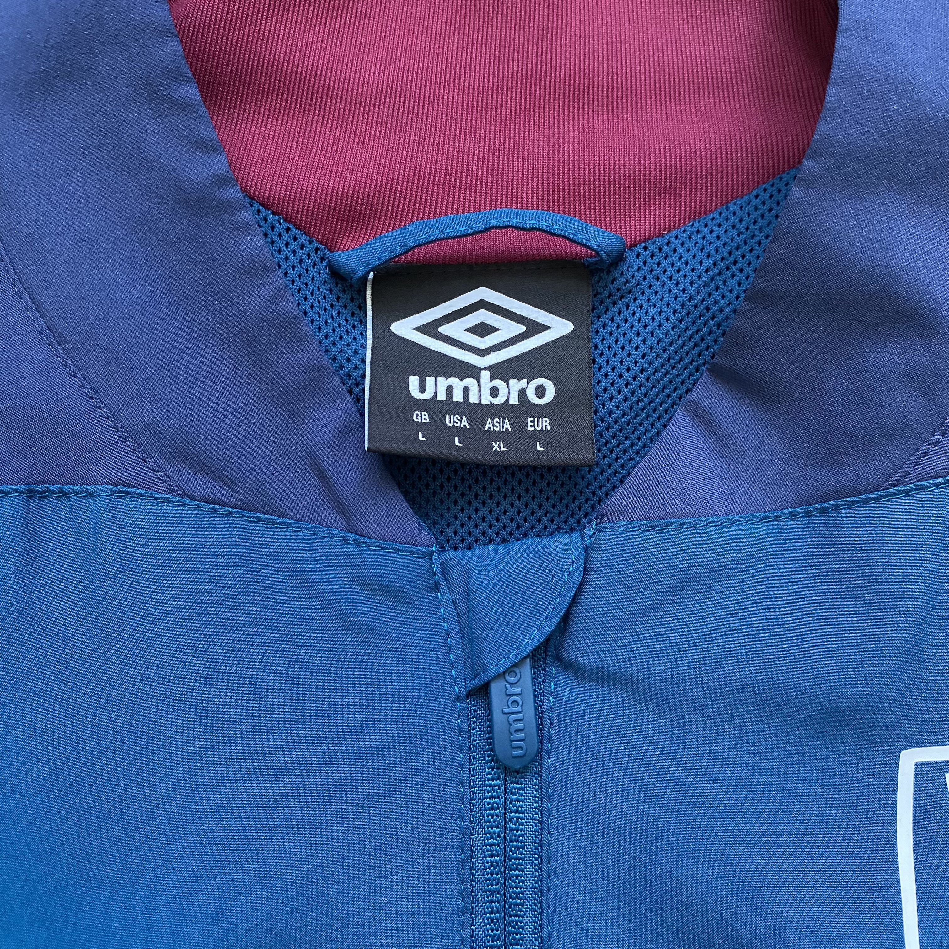 Umbro ⚽️ Drill Umbro West Ham jersey soccer track top jacket Size US M / EU 48-50 / 2 - 6 Thumbnail