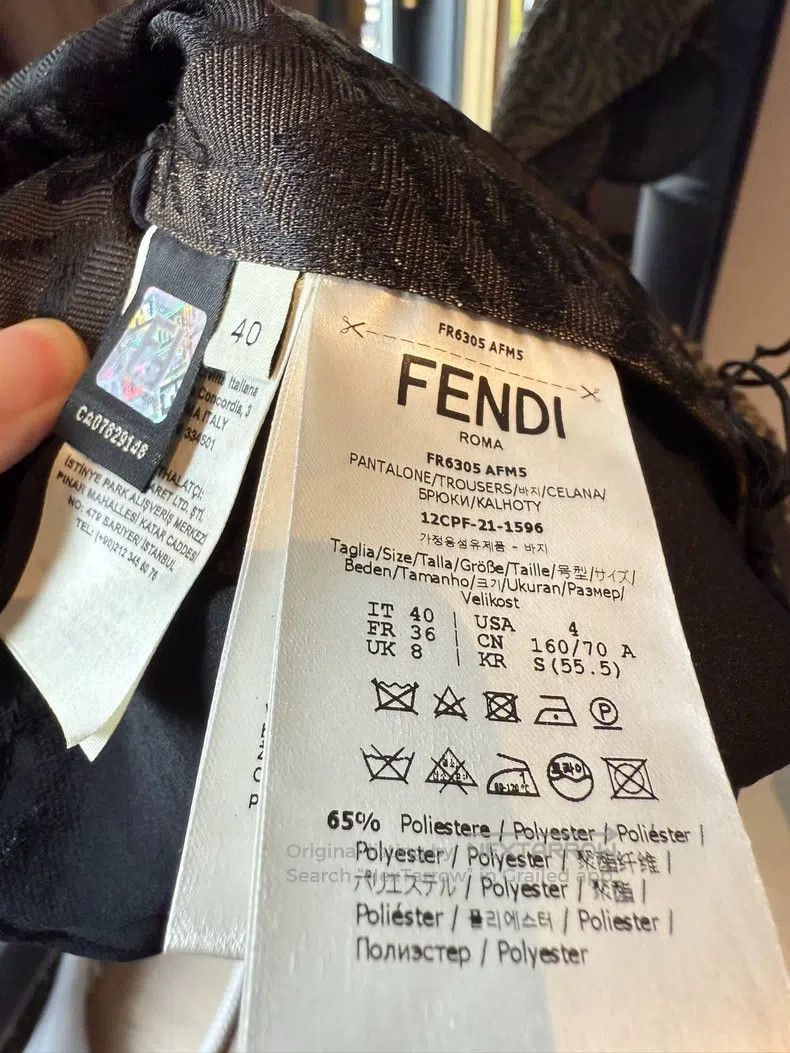 Fendi Fendi Classic all-over print monogrammed shorts, elastic w Size 26" / US 2 / IT 38 - 5 Thumbnail