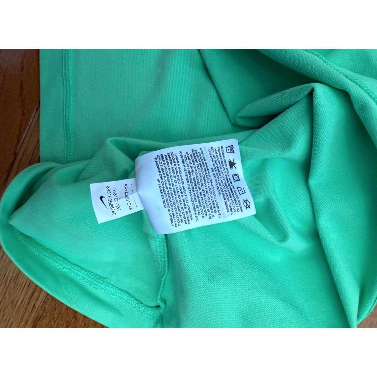 Nike Nike Tiger Woods Dri-FIT UV Graphic Polo Golf Shirt sz L Green 518107-331 Men Short Sleeve Polo Size US L / EU 52-54 / 3 - 3 Thumbnail