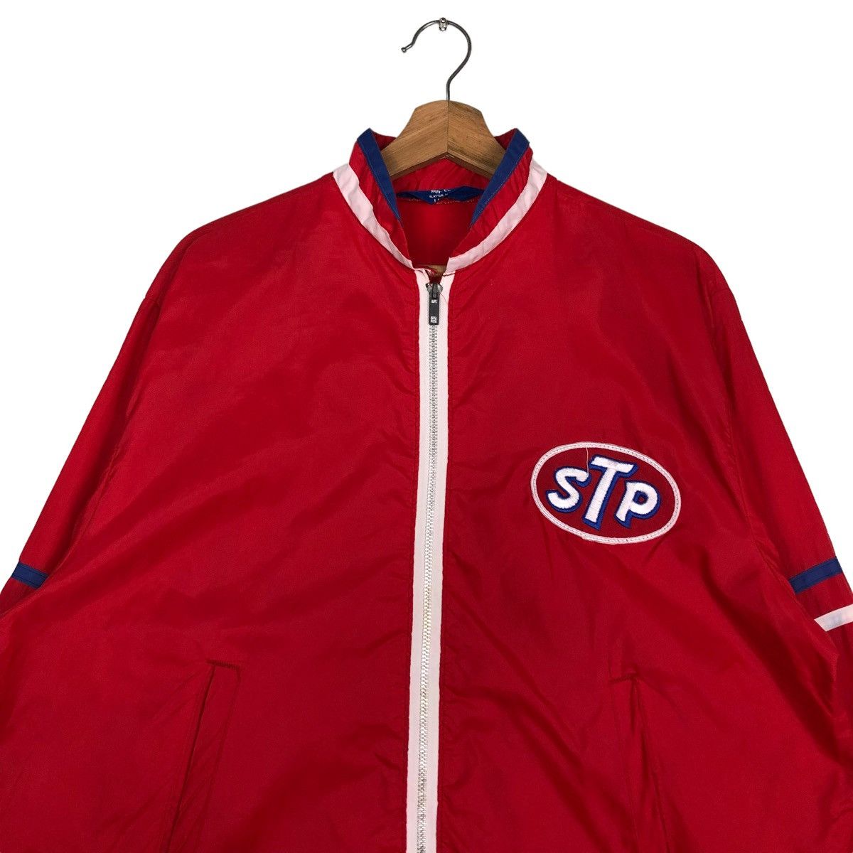 Kadoya 🔥VINTAGE ZIPPER BIKER JACKET LIGHT STP BIG LOGO Size US L / EU 52-54 / 3 - 3 Thumbnail