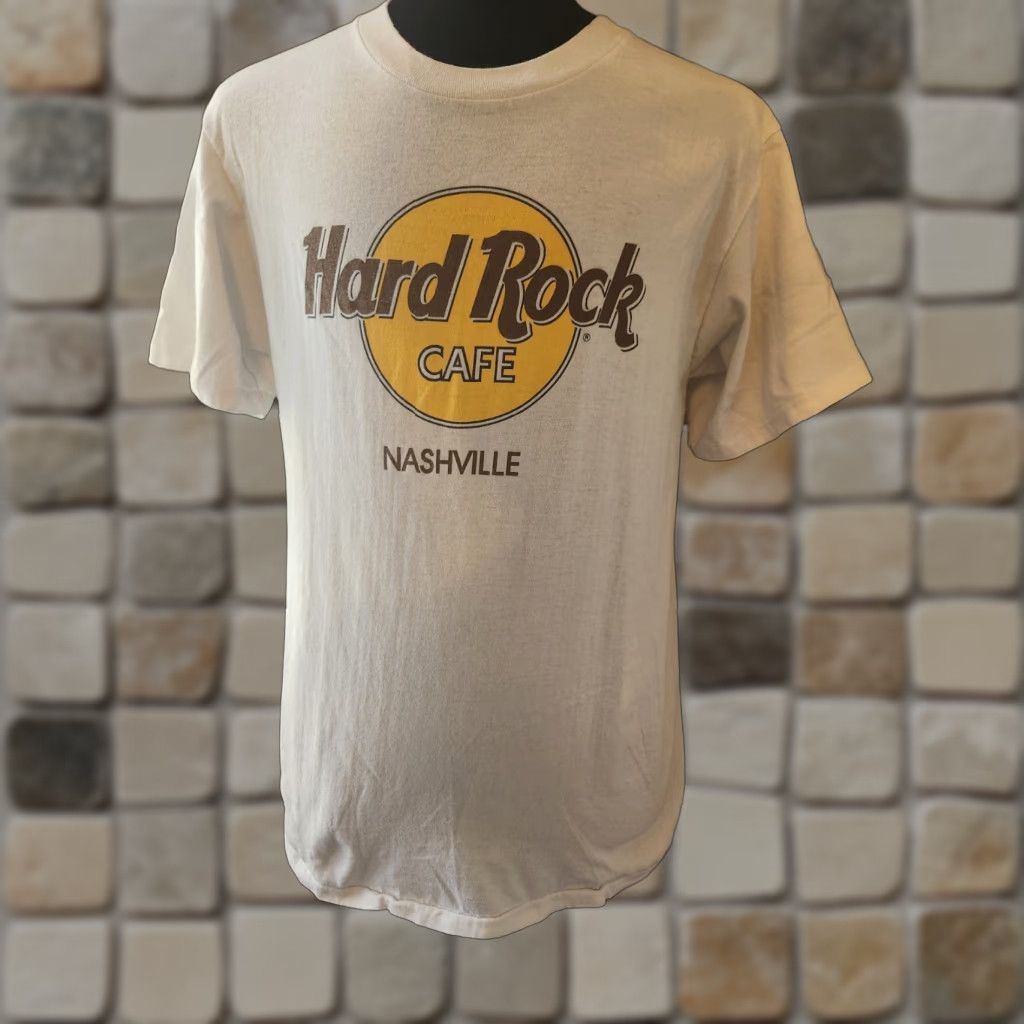 Hard Rock Cafe VINTAGE Hard Rock Cafe Nashville White T-Shirt Size US L / EU 52-54 / 3 - 1 Thumbnail