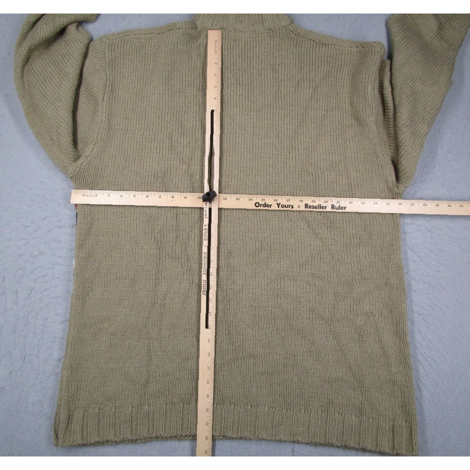 Enyce VINTAGE Enyce Sweater Mens 2XL Tan Stripe Wool Blend Mock Neck Zip Pullover 90s Mens Size US XXL / EU 58 / 5 - 7 Thumbnail