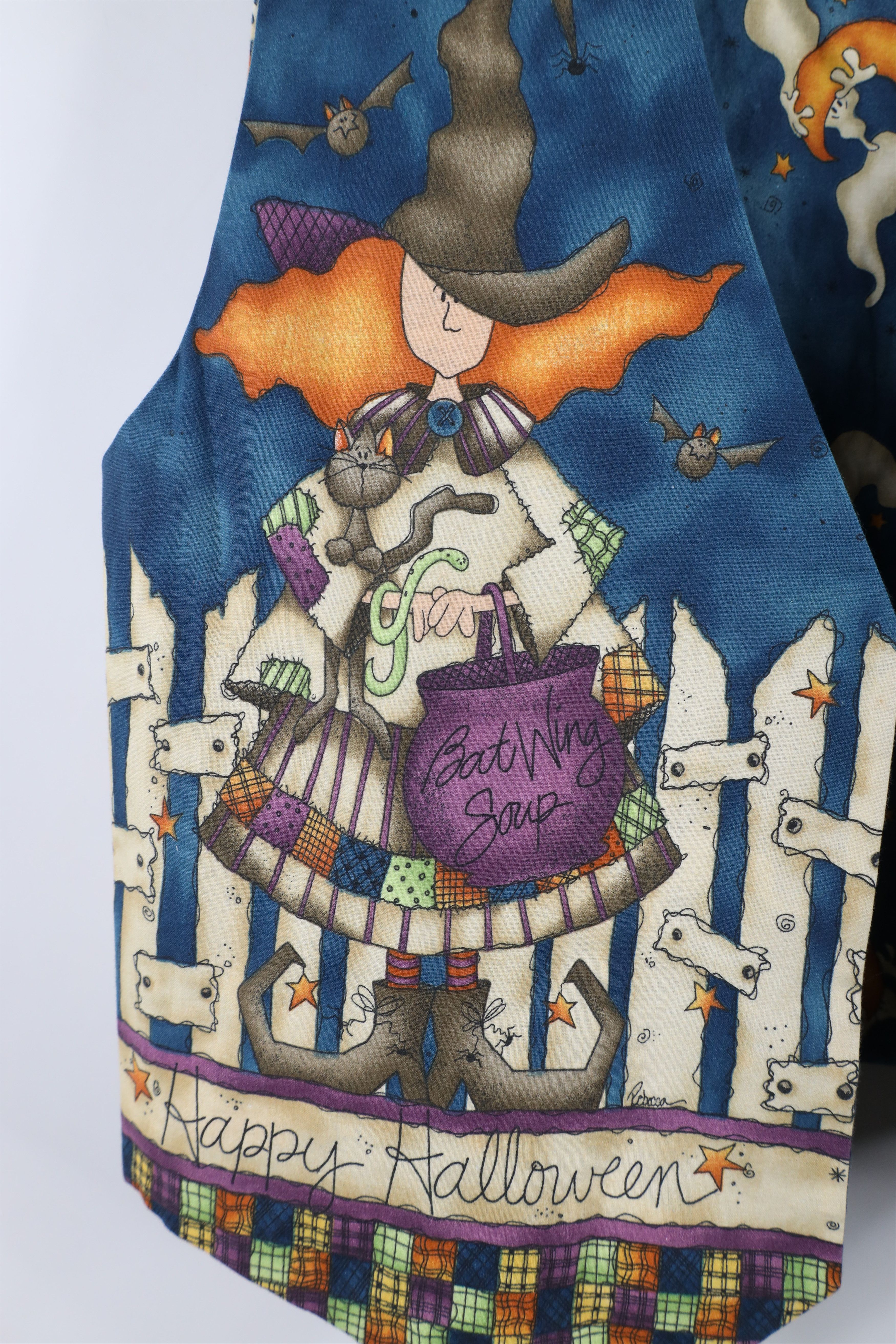 Vintage Vintage 90s Streetwear Reversible Halloween Vest Jacket Size M / US 6-8 / IT 42-44 - 4 Thumbnail
