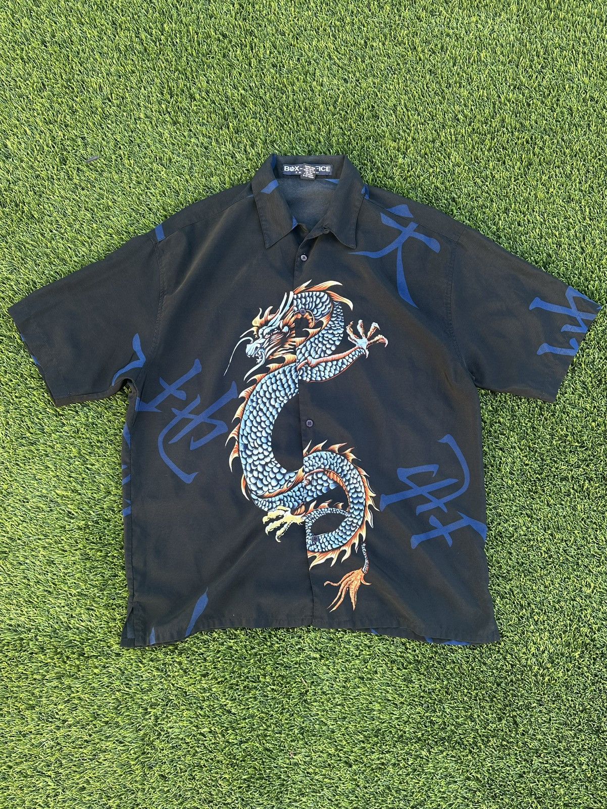 Vintage Vintage y2k Supreme style dragon button up shirt Size US L / EU 52-54 / 3 - 1 Thumbnail