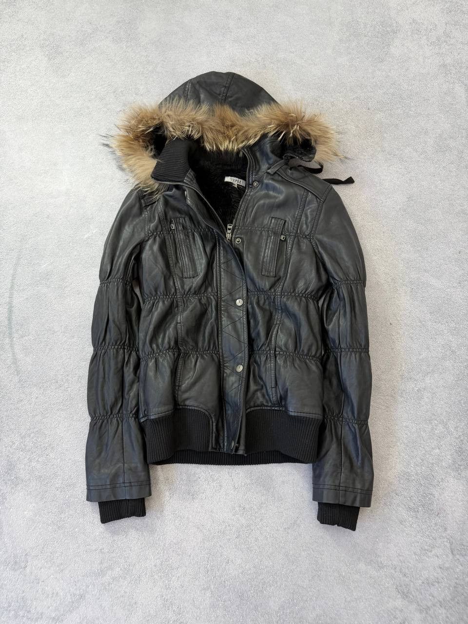 Japanese Brand Avant-Garde Hysteric Glamour Style Leather Fur Jacket Size US M / EU 48-50 / 2 - 11 Thumbnail
