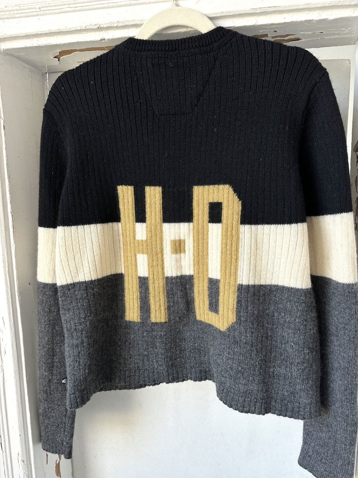 Harley Davidson × Vintage Vintage Harley Davidson Wool Made in Japan Sweater Size XL / US 12-14 / IT 48-50 - 6 Thumbnail