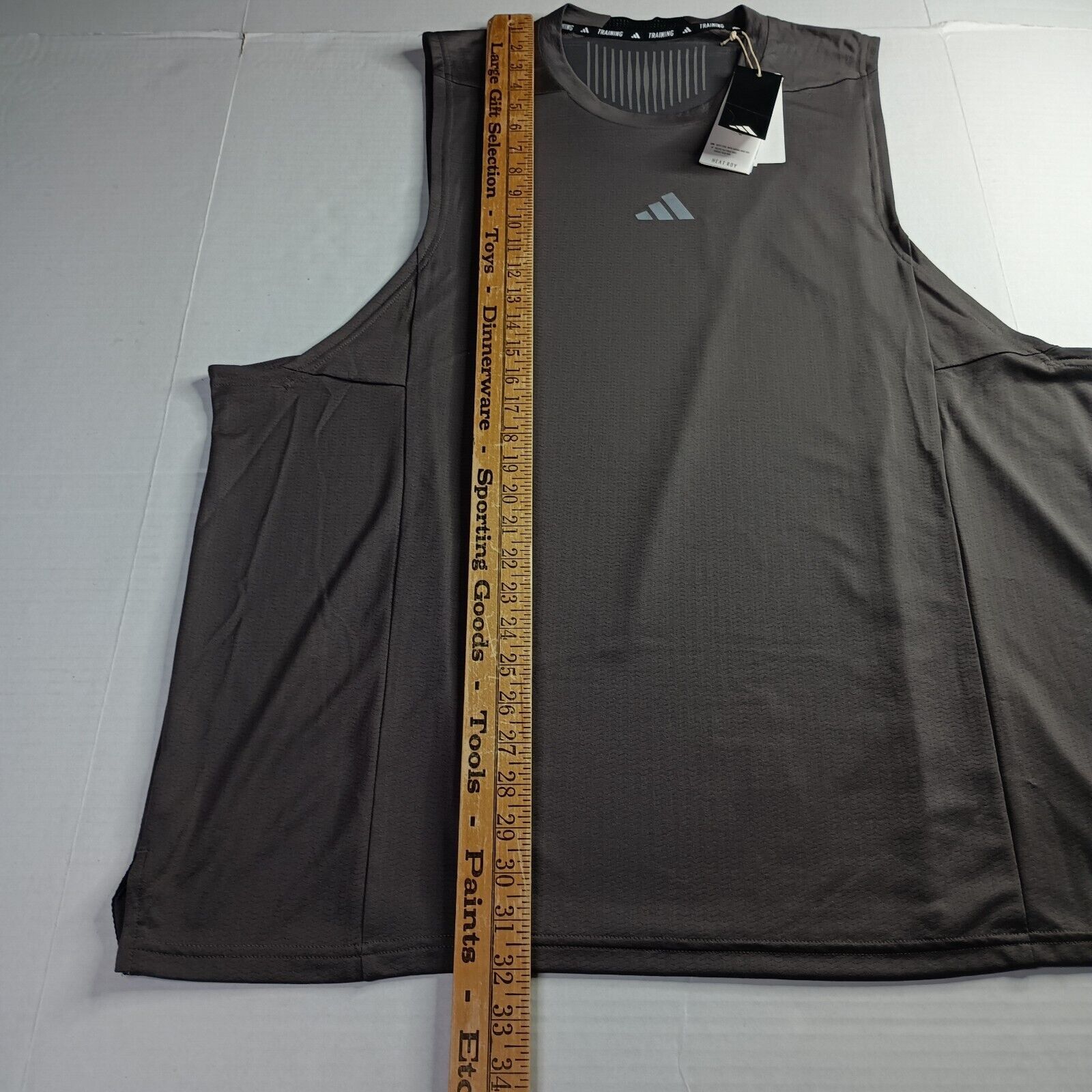 Adidas ADIDAS Men's HEAT.RDY Tank Top Size 2XL Gray Slim Fit IS3712 Size US XXL / EU 58 / 5 - 4 Thumbnail