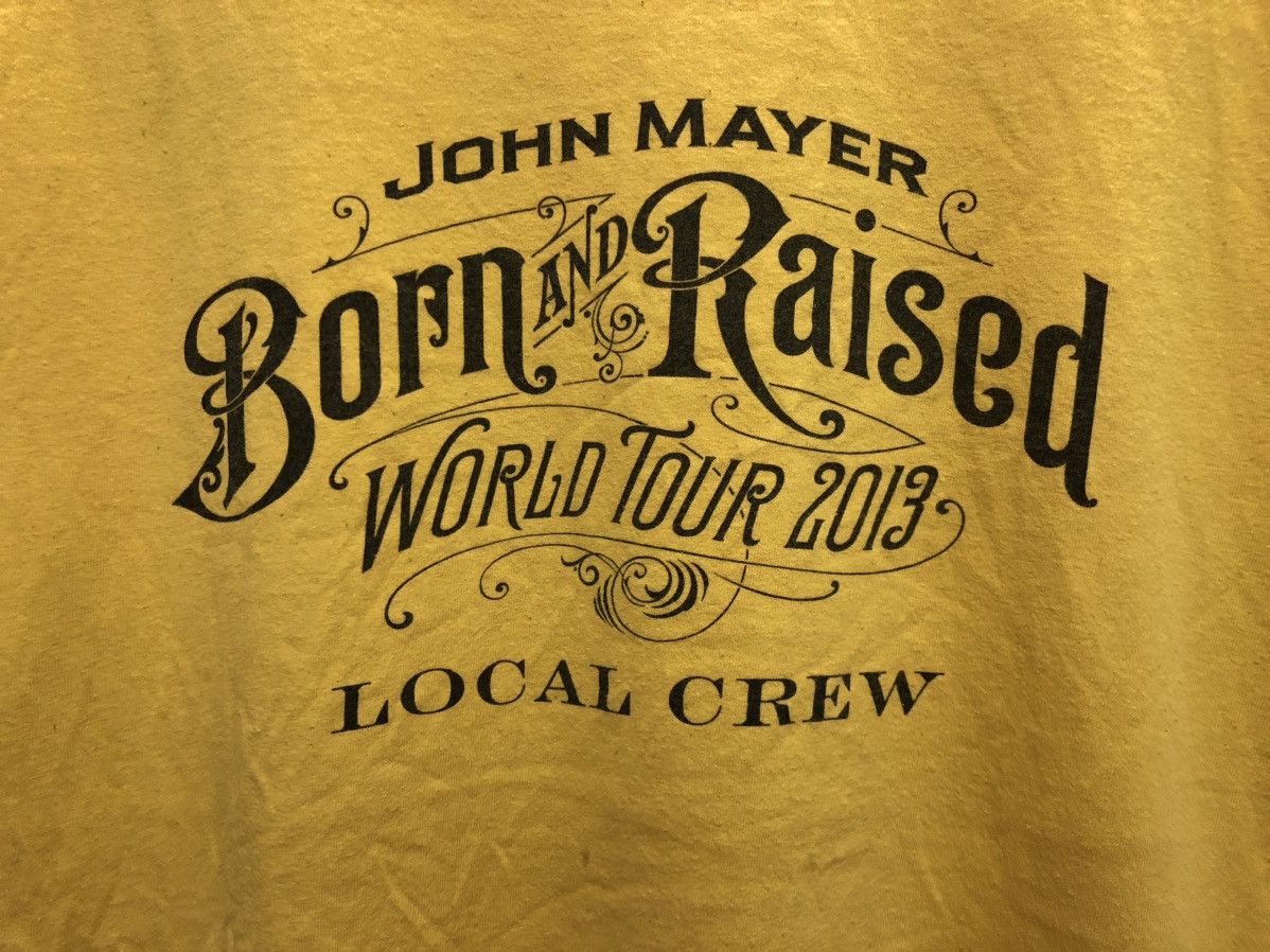 John Mayer RARE 🔥 JOHN MAYER 2013 BORN AND RAISED TOUR LOCAL CREW TEE Size US XL / EU 56 / 4 - 5 Thumbnail