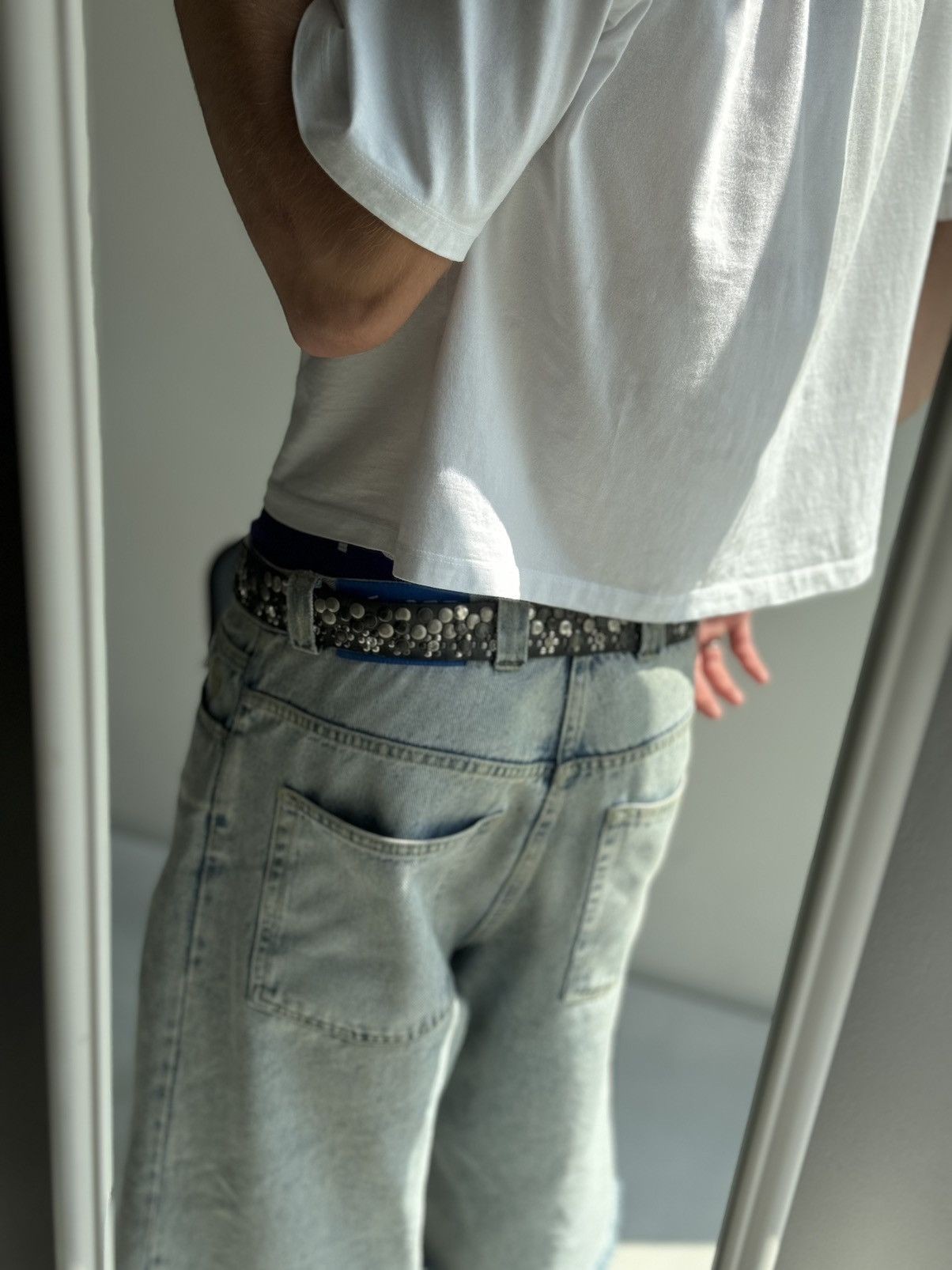 Hysteric Glamour × Japanese Brand Vintage Belts Y2K Rhinestones Punk leather belt Japanese Size ONE SIZE - 12 Thumbnail