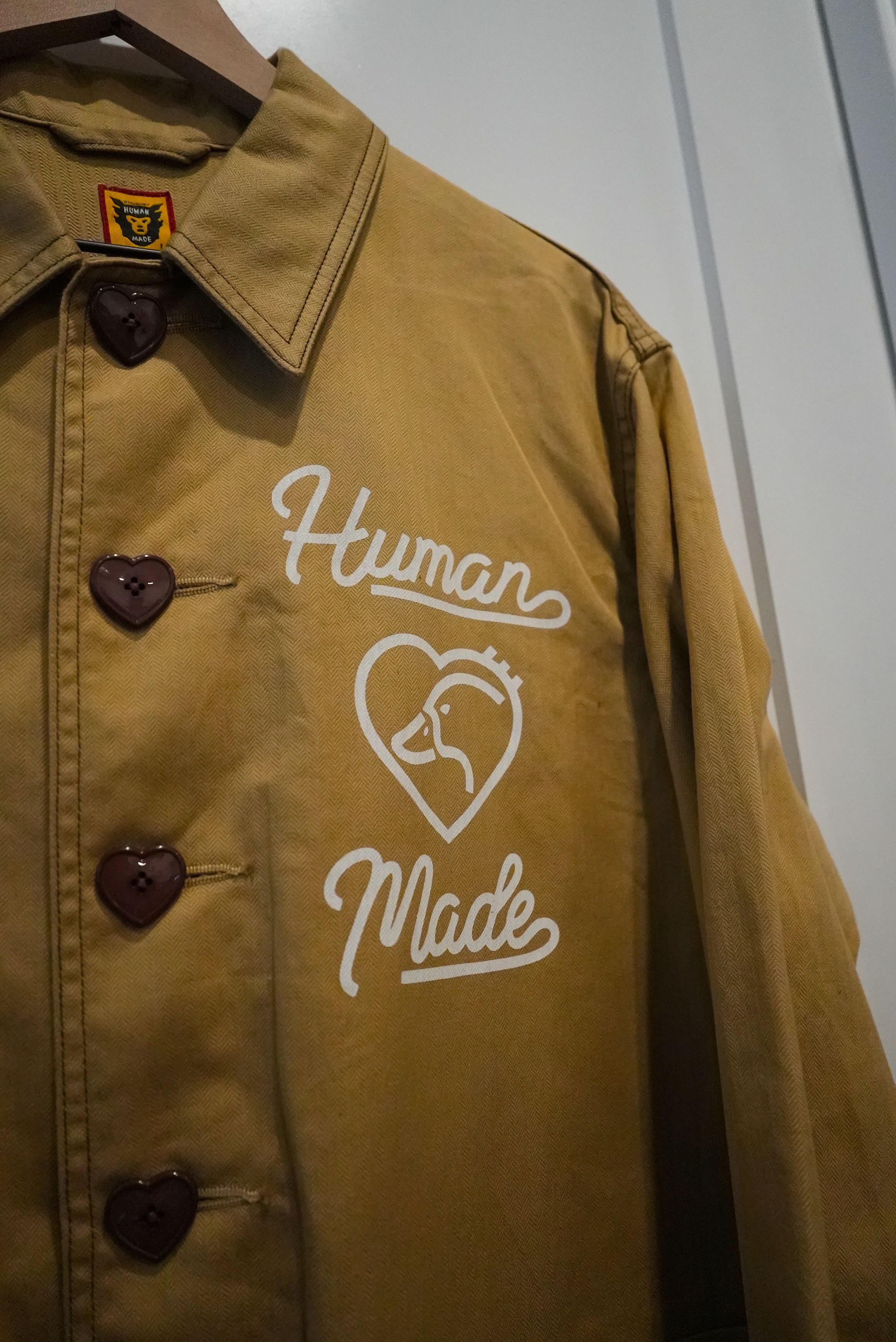 Human Made Human Made Herringbone Coverall // Beige // Size L Size US L / EU 52-54 / 3 - 3 Thumbnail
