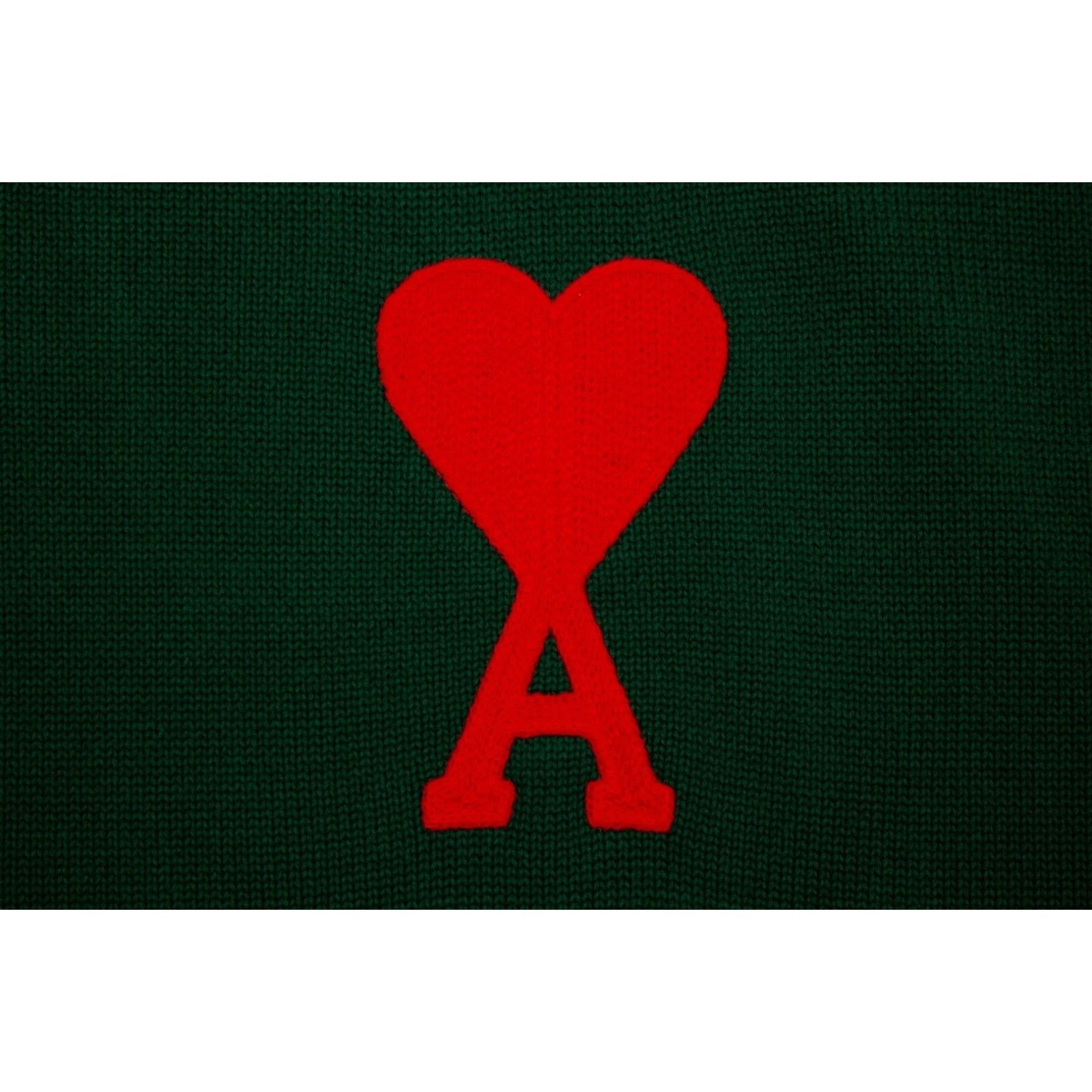 AMI AMI Alexandre Mattiussi Green Oversize Ami De Coeur Sweater Size US L / EU 52-54 / 3 - 5 Thumbnail
